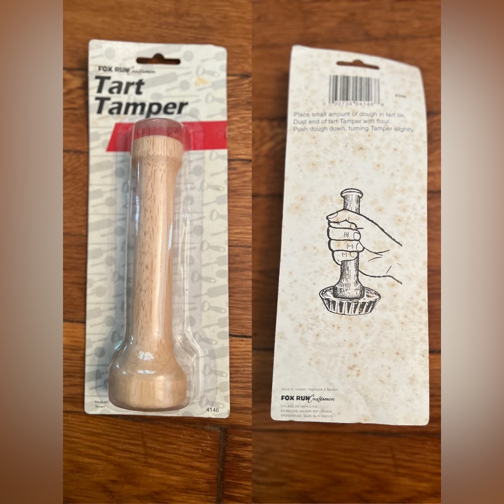 Wooden Tart Tamper - Natural Wood